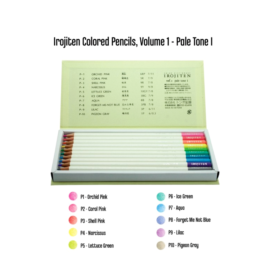 Tombow Irojiten Colored Pencil Dictionary - 30 Color Set - Rainforest