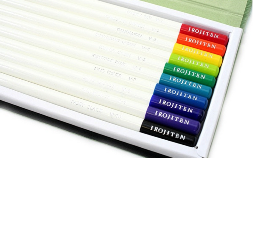 Tombow Irojiten Colored Pencil Dictionary - 30 Color Set - Rainforest