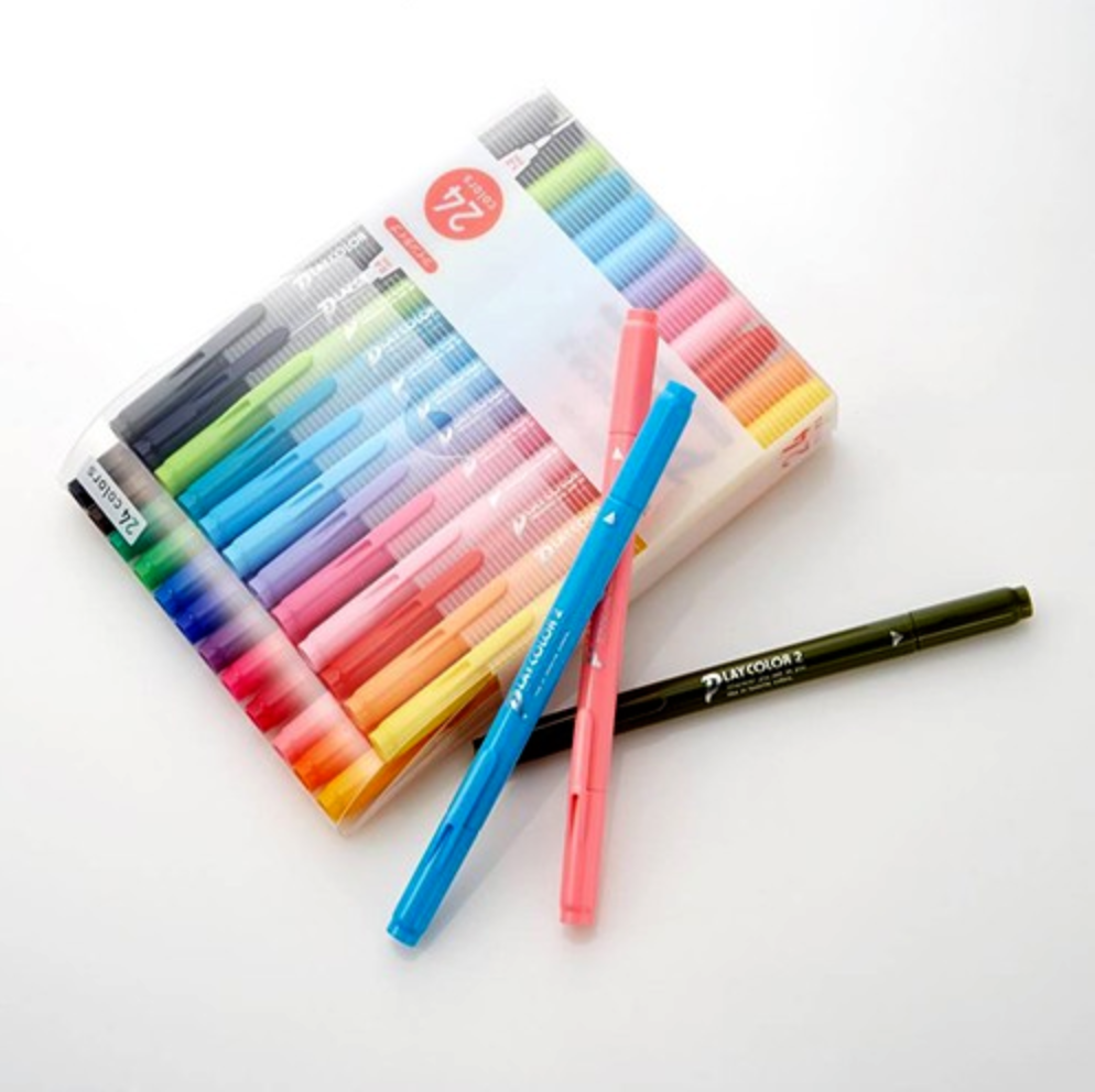 Tombow Play Color 2 Double-Sided Marker - 24 Color Set