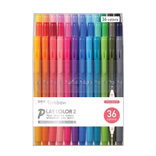 Tombow Play Color 2 Double-Sided Marker - 12/24/36 Color Set