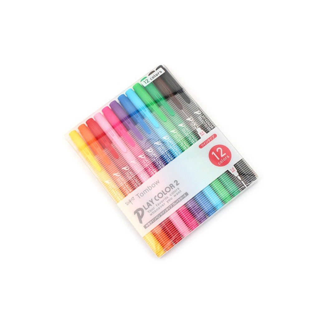 Tombow Play Color 2 Double-Sided Marker - 12 Color Set