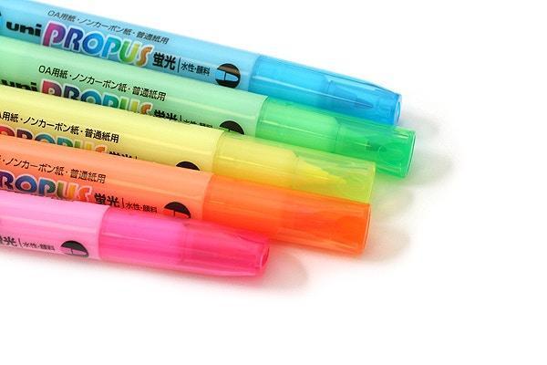Uni Propus Window Highlighter: 5 Color Set