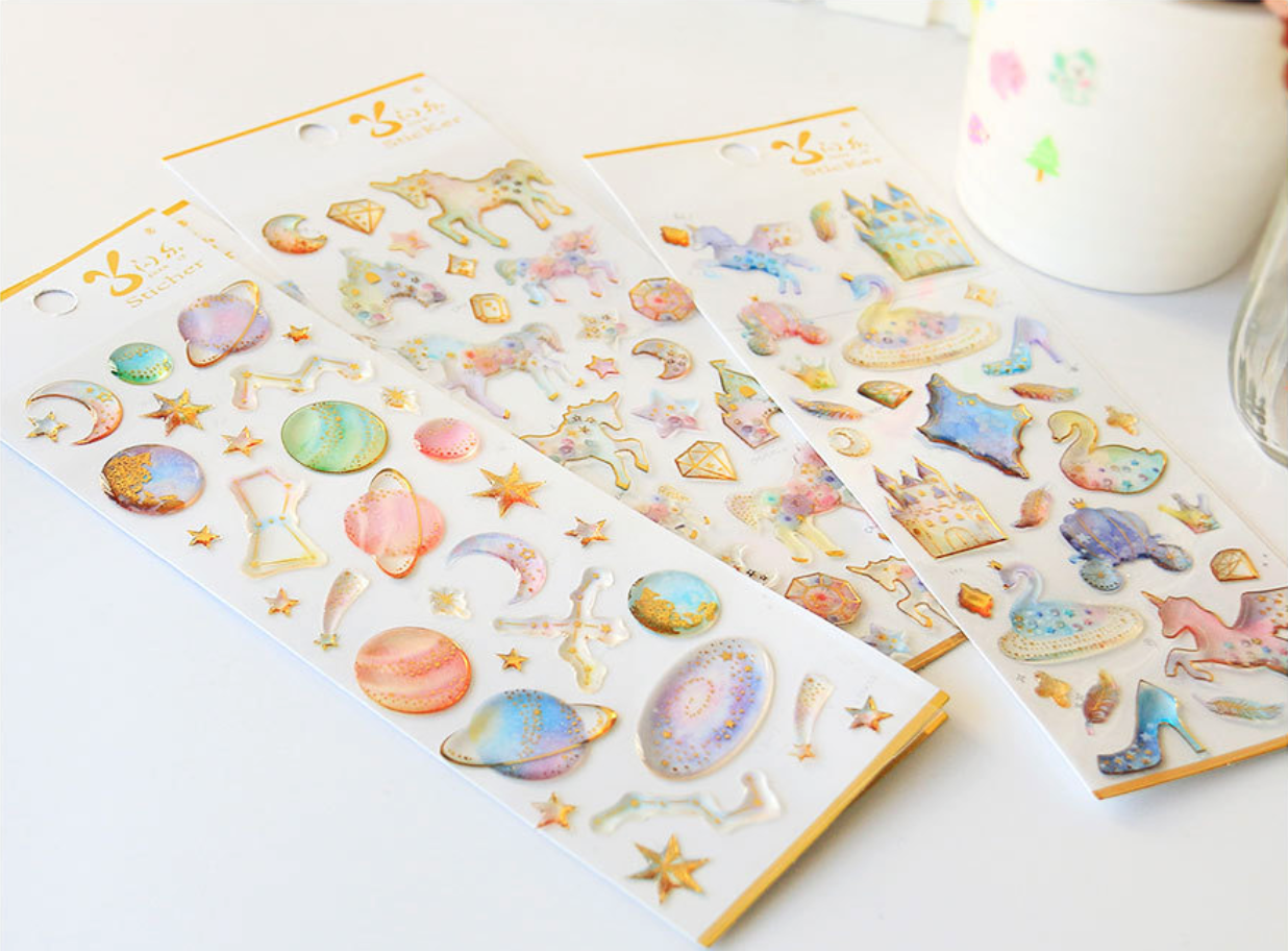 Sweet Dream Star & Unicorn Stickers
