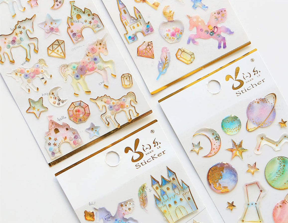 Sweet Dream Star & Unicorn Stickers