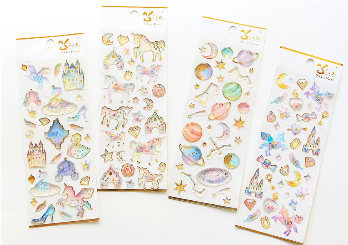 Sweet Dream Star & Unicorn Stickers