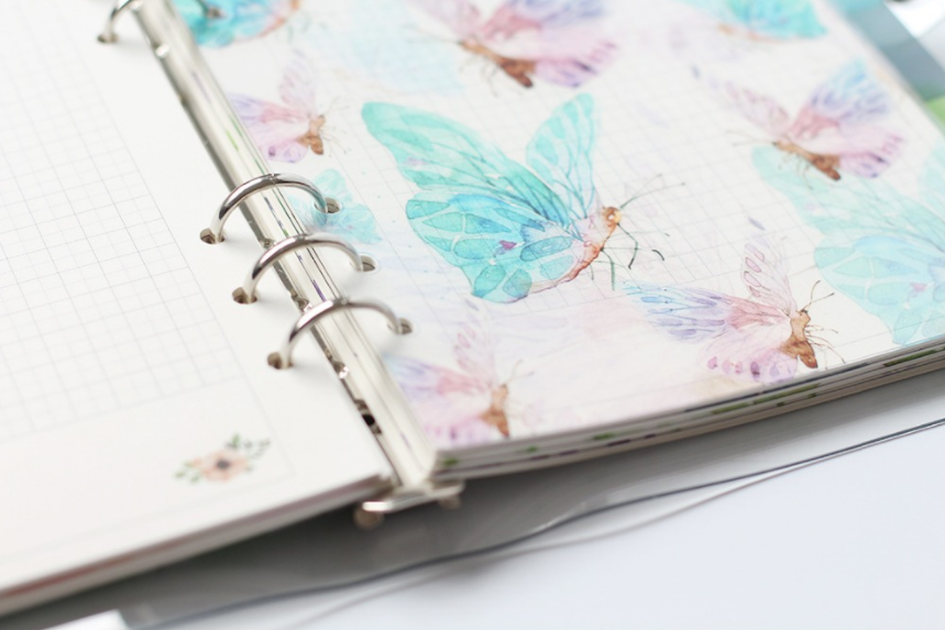 A5/A6 Watercolor Nature Planner Dividers