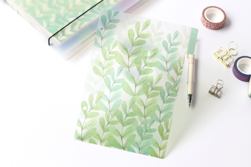 A5/A6 Watercolor Nature Planner Dividers