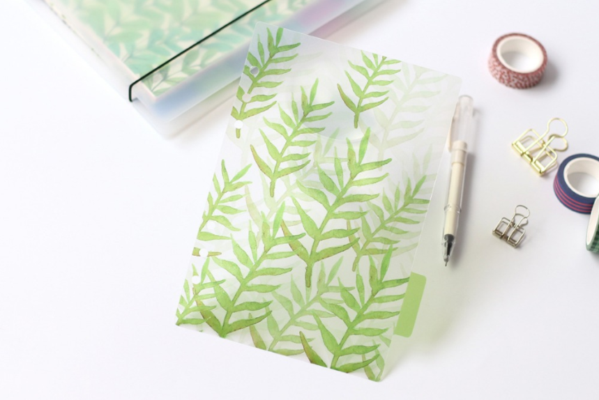 A5/A6 Watercolor Nature Planner Dividers