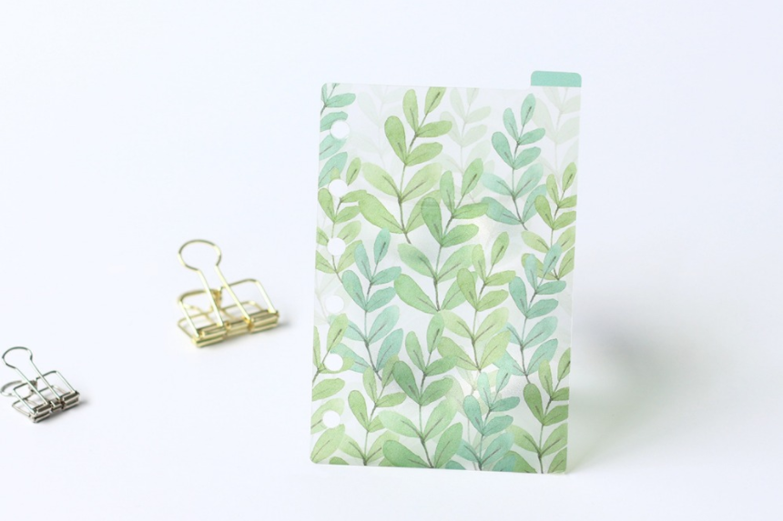 A5/A6 Watercolor Nature Planner Dividers