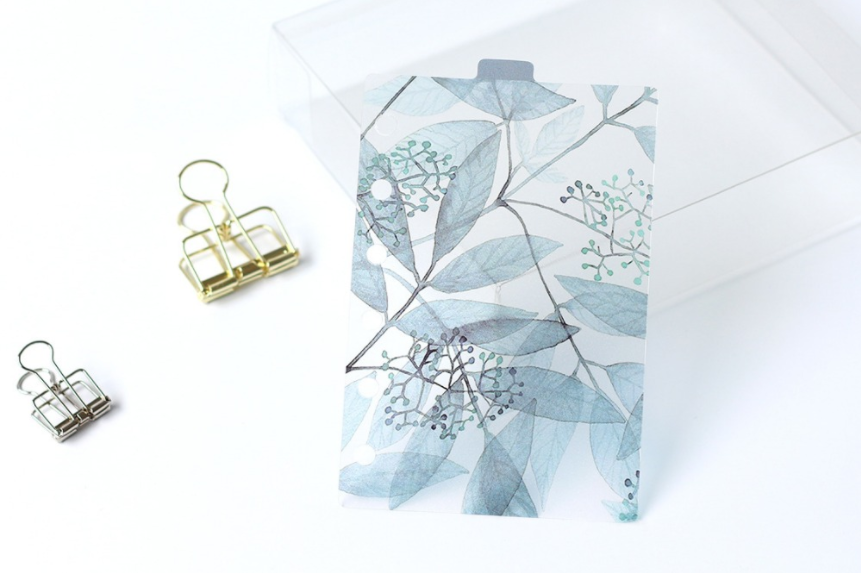 A5/A6 Watercolor Nature Planner Dividers
