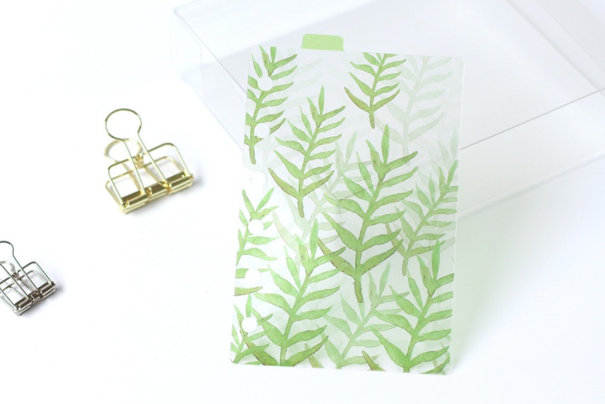 A5/A6 Watercolor Nature Planner Dividers