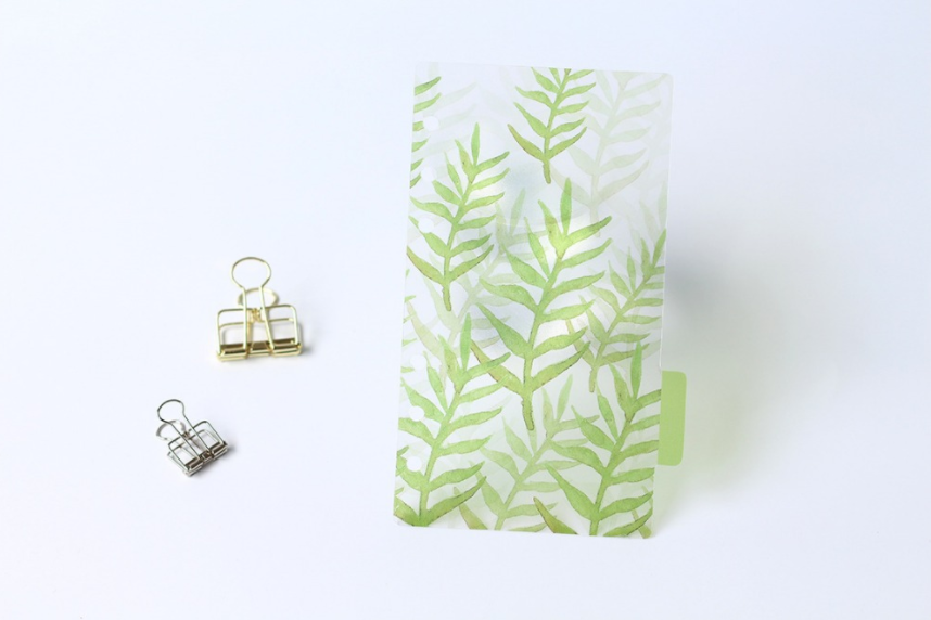 A5/A6 Watercolor Nature Planner Dividers