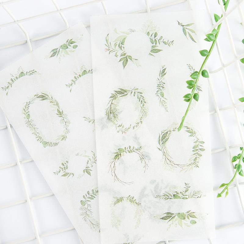 Wild Nature Sticker Set - Green Leaves