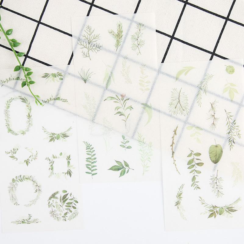 Wild Nature Sticker Set - Green Leaves