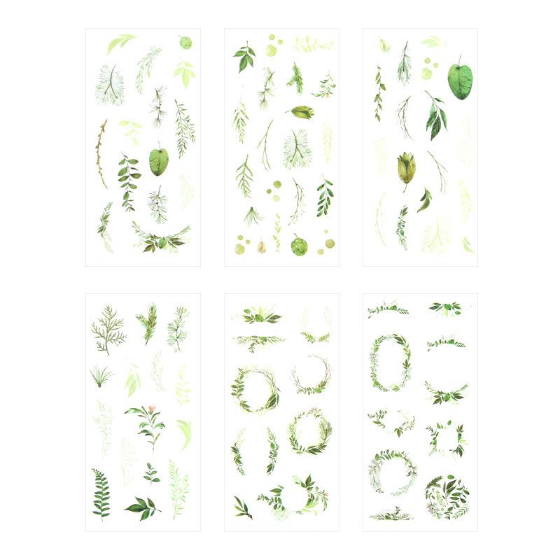 Wild Nature Sticker Set - Green Leaves