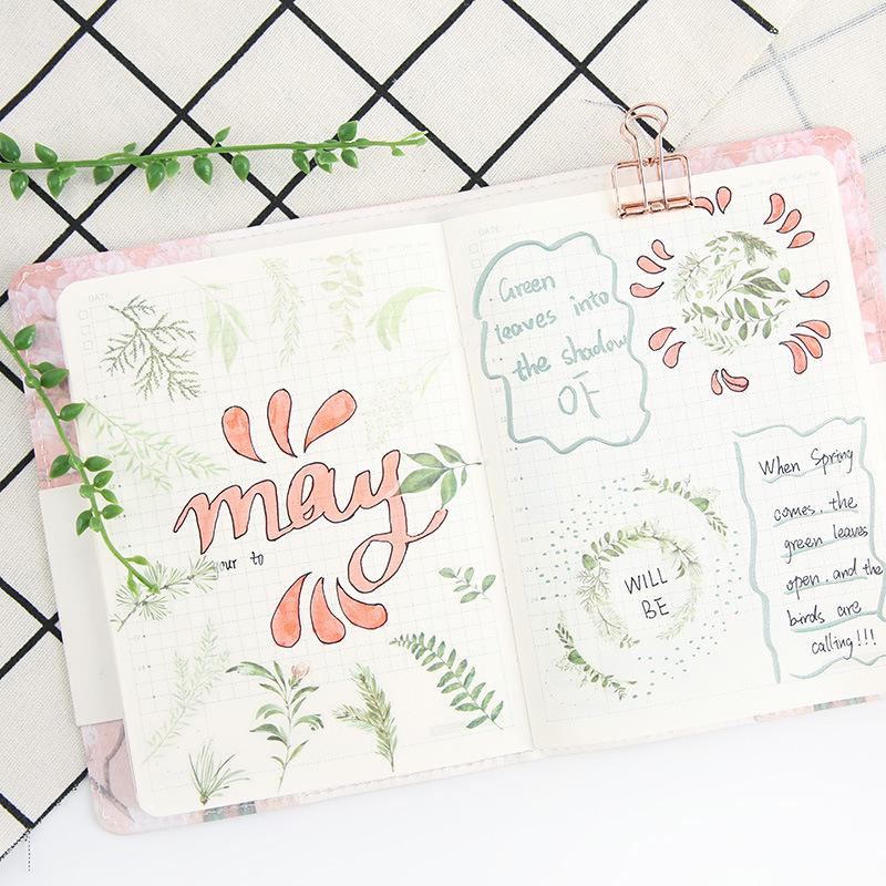 Wild Nature Sticker Set - Green Leaves