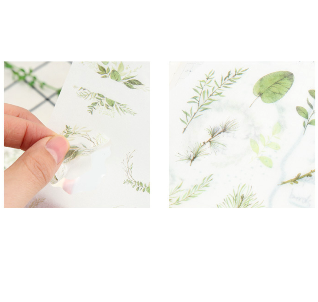 Wild Nature Sticker Set - Green Leaves