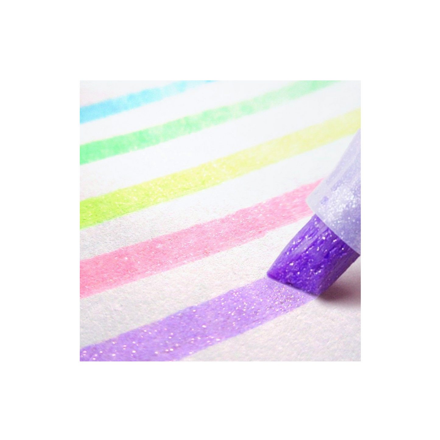 Zebra Kirarich Glitter Highlighters - 5 Color Set