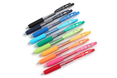 Zebra Sarasa Clip Color Gel Pen Set