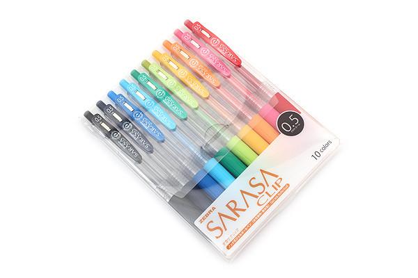 Zebra Sarasa Clip Color Gel Pen Set