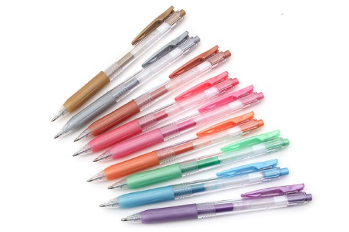 Zebra Sarasa Clip Metallic Color Gel Pen Set