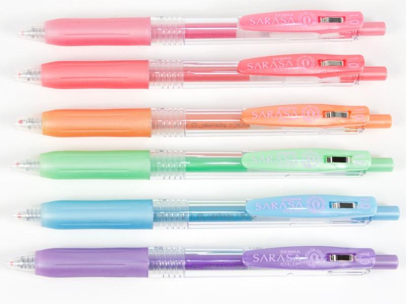 Zebra Sarasa Clip Metallic Color Gel Pen Set