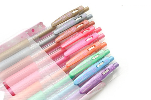 Zebra Sarasa Clip Metallic Color Gel Pen Set