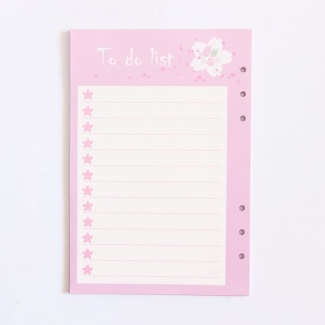 Pink Sakura Planner Refills