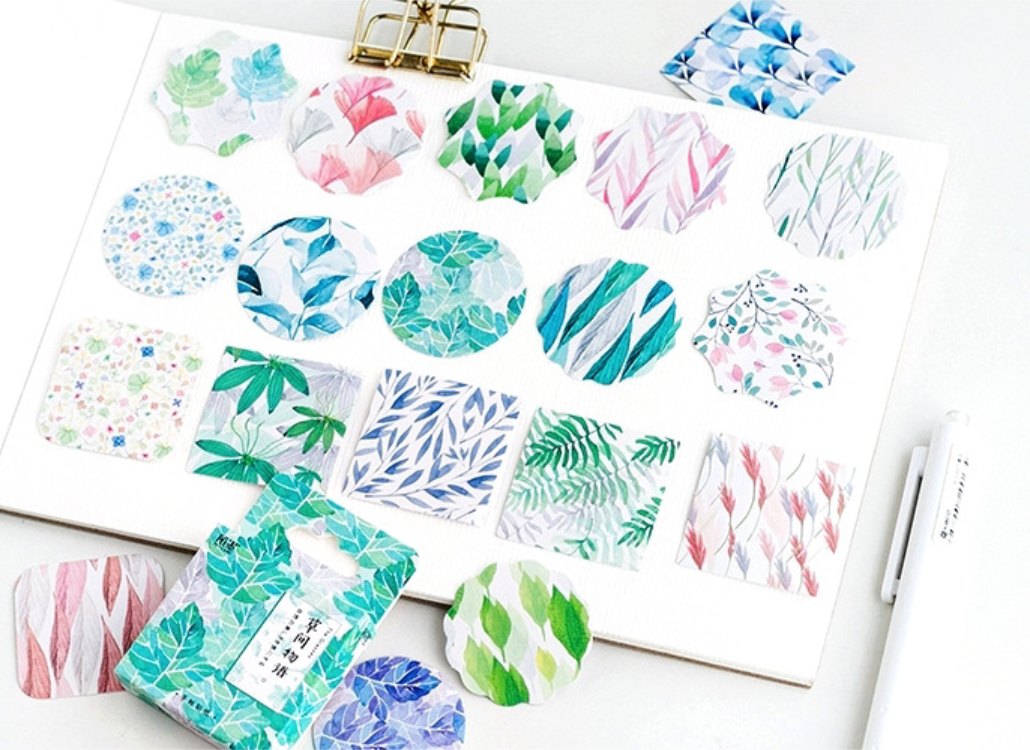 Leaf Pattern Decorative Stickers