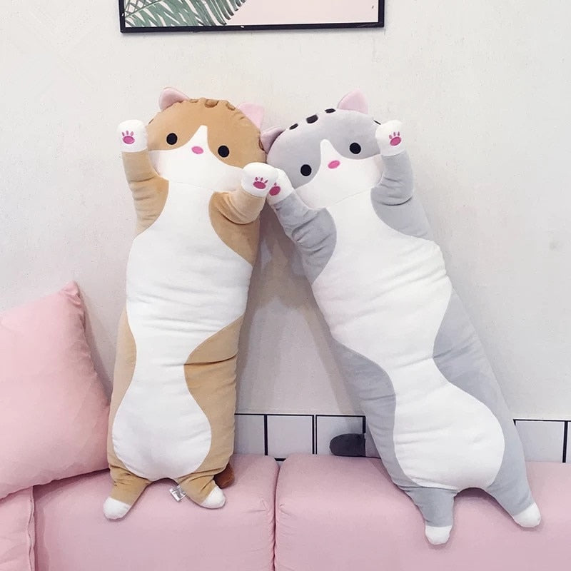 Stand Up Long Cat Soft Stuffed Plush Animal Pillow Cushion