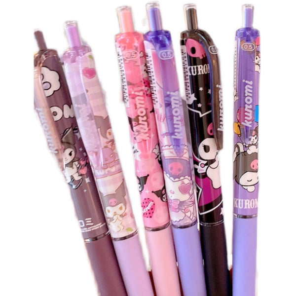 Kawaii Kuromi Cartoon Gel Pen 6pcs/set - Cutsy World