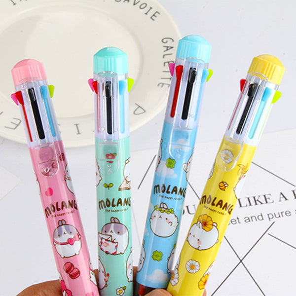 Molang Pet 8 Colors Chunky Ballpoint Pen - Japanese Kawaii Pen