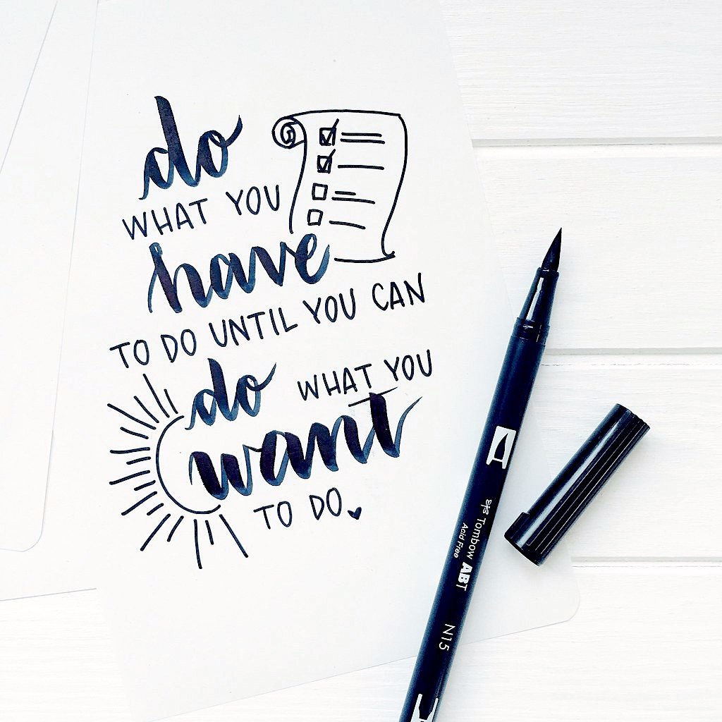 Tombow ABT Dual Brush Pen - Black