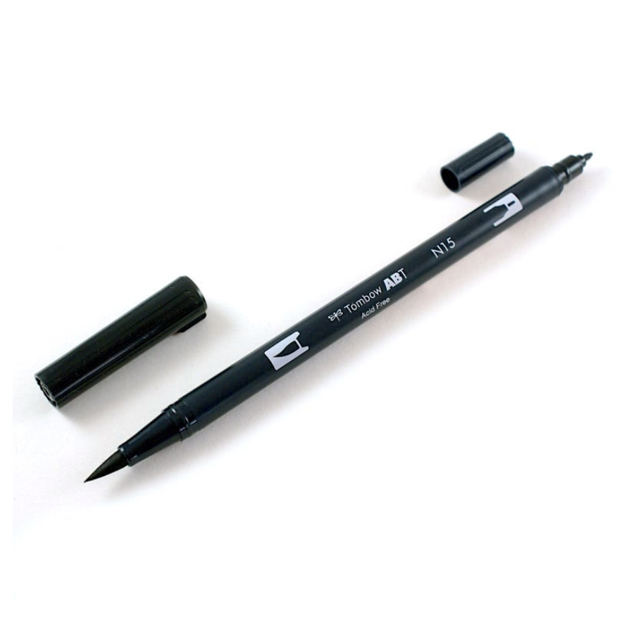 Tombow ABT Dual Brush Pen - Black