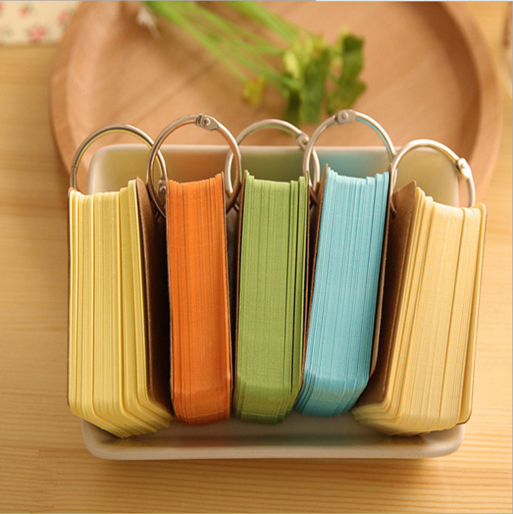 Colorful Key Ring Memo Pad