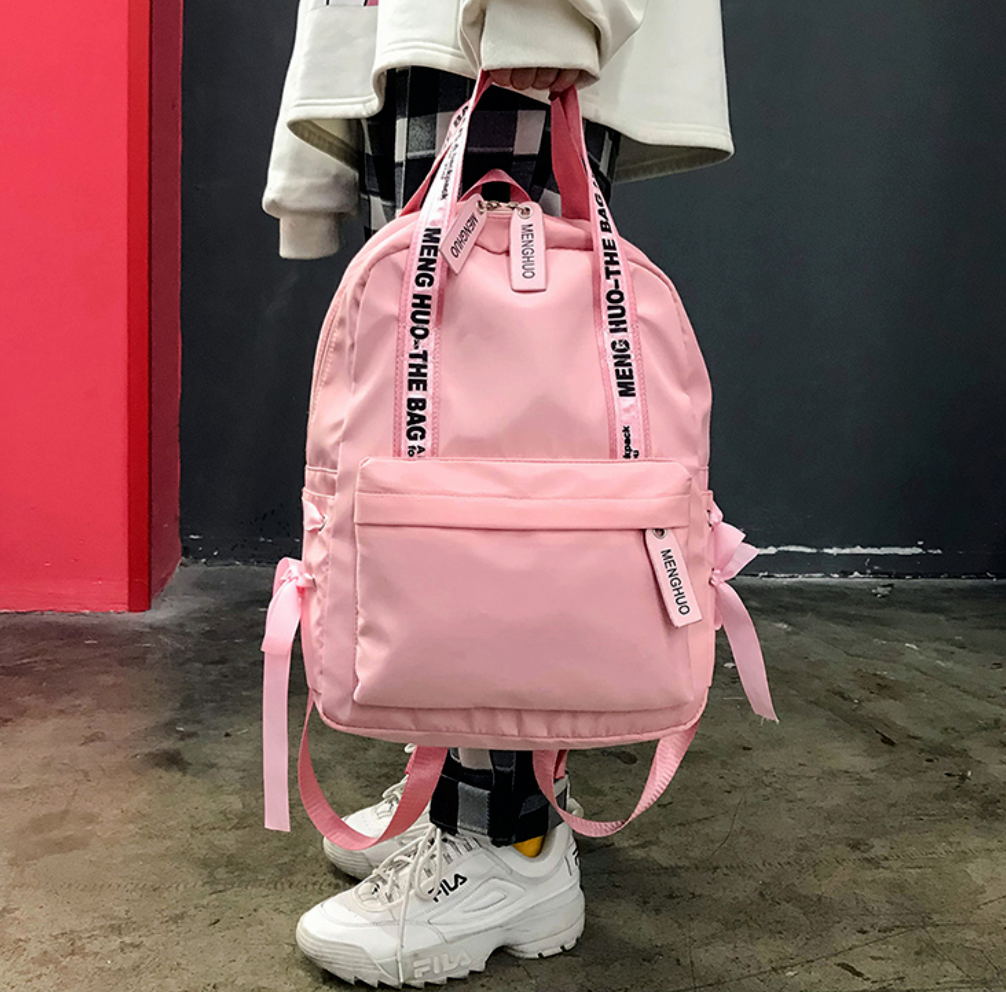 Korean Style Nylon Backpack 4 Colors Kawaii Pen Shop Cutsy World