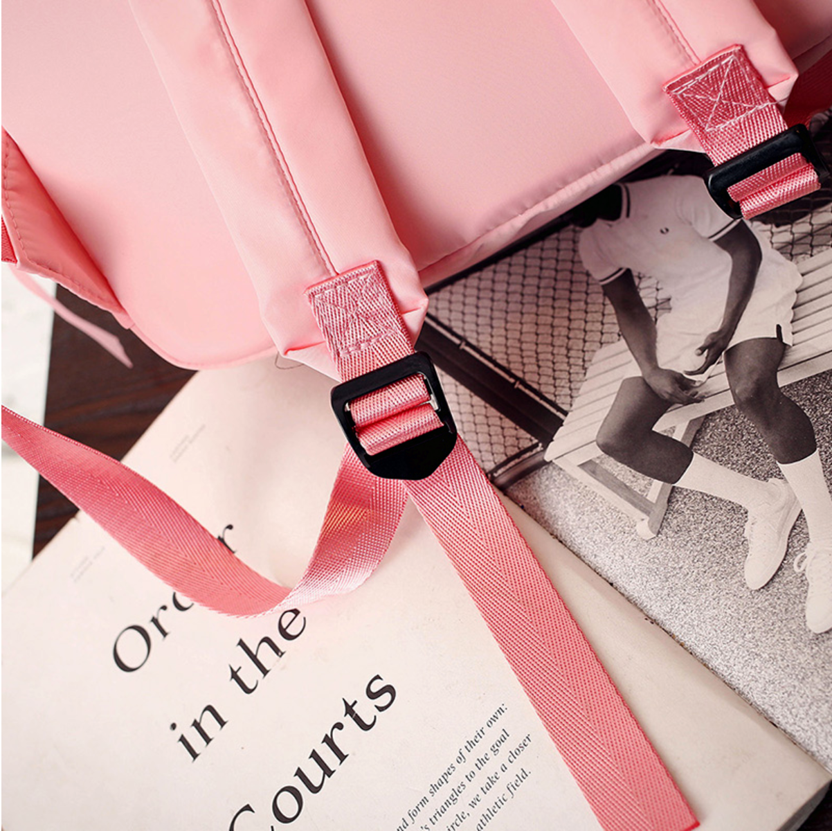 Korean Style Nylon Backpack (4 Colors)