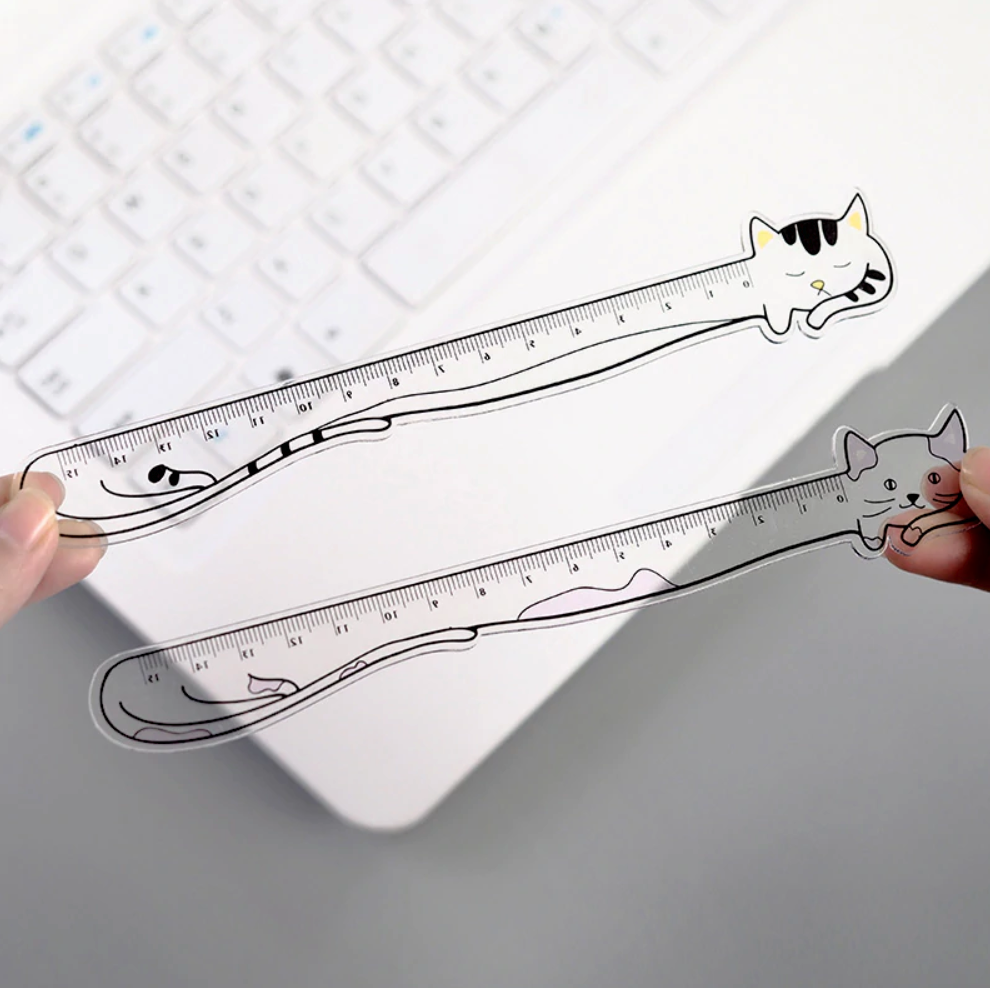 cute a5 a6 transparent pp ruler