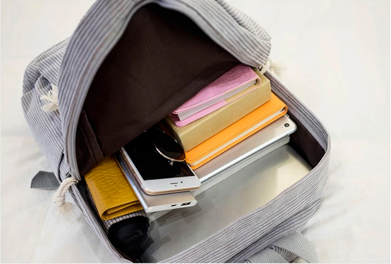 Classic Corduroy Backpack (6 Colors)