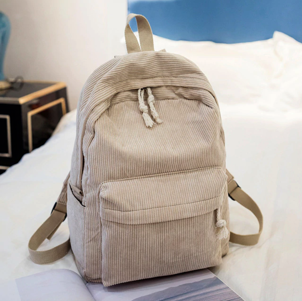 Classic Corduroy Backpack (6 Colors)
