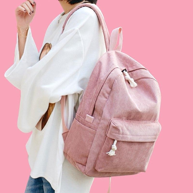 Classic Corduroy Backpack (6 Colors)