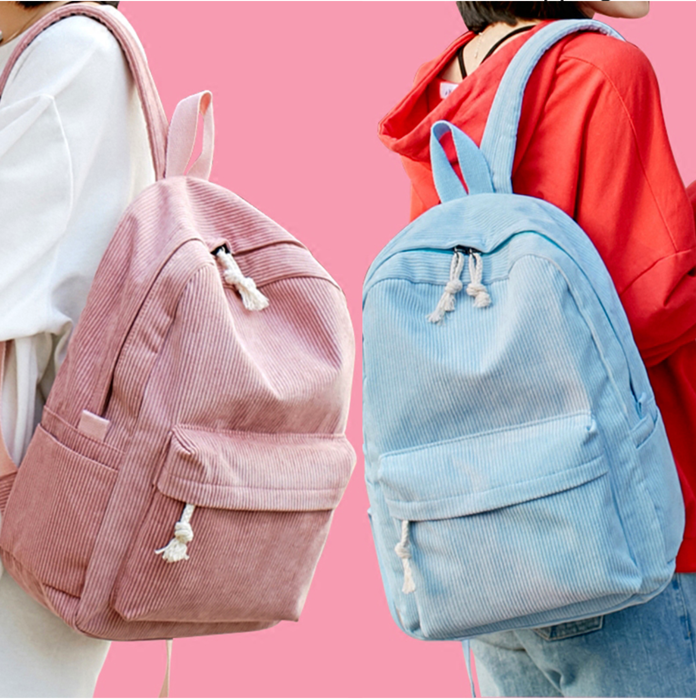 Classic Corduroy Backpack (6 Colors)
