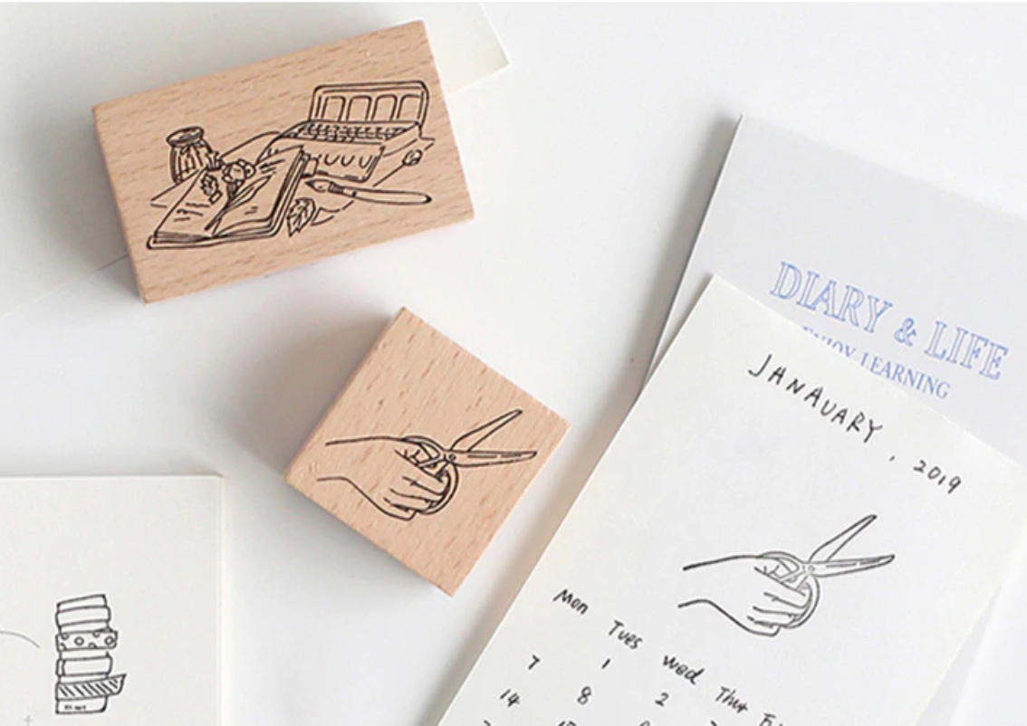 Creative Journaling Rubber Stamps