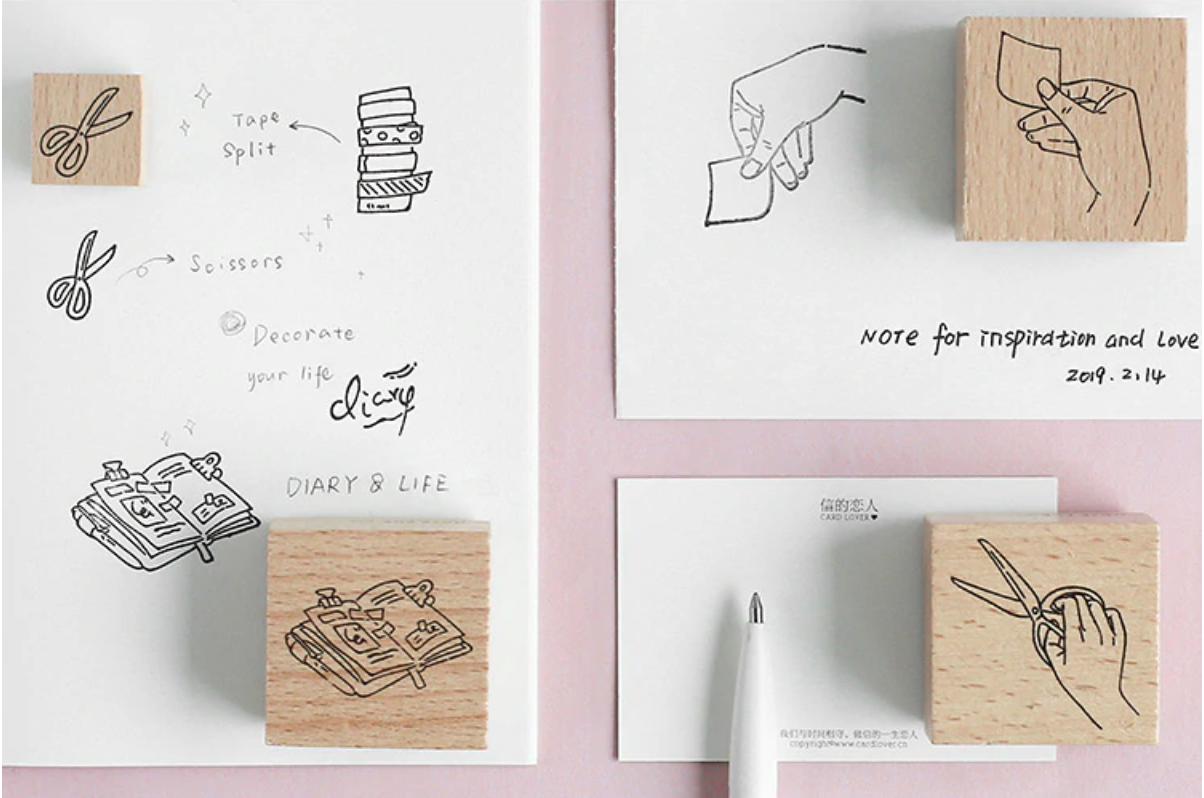 Creative Journaling Rubber Stamps