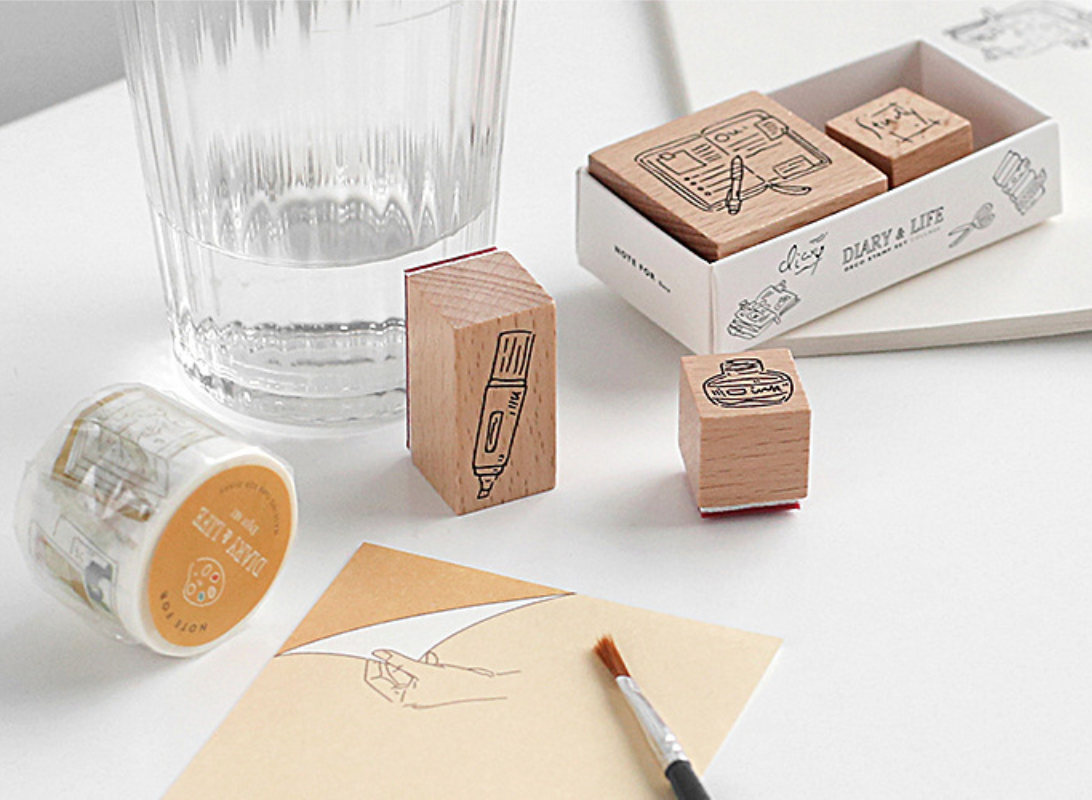 Creative Journaling Rubber Stamps