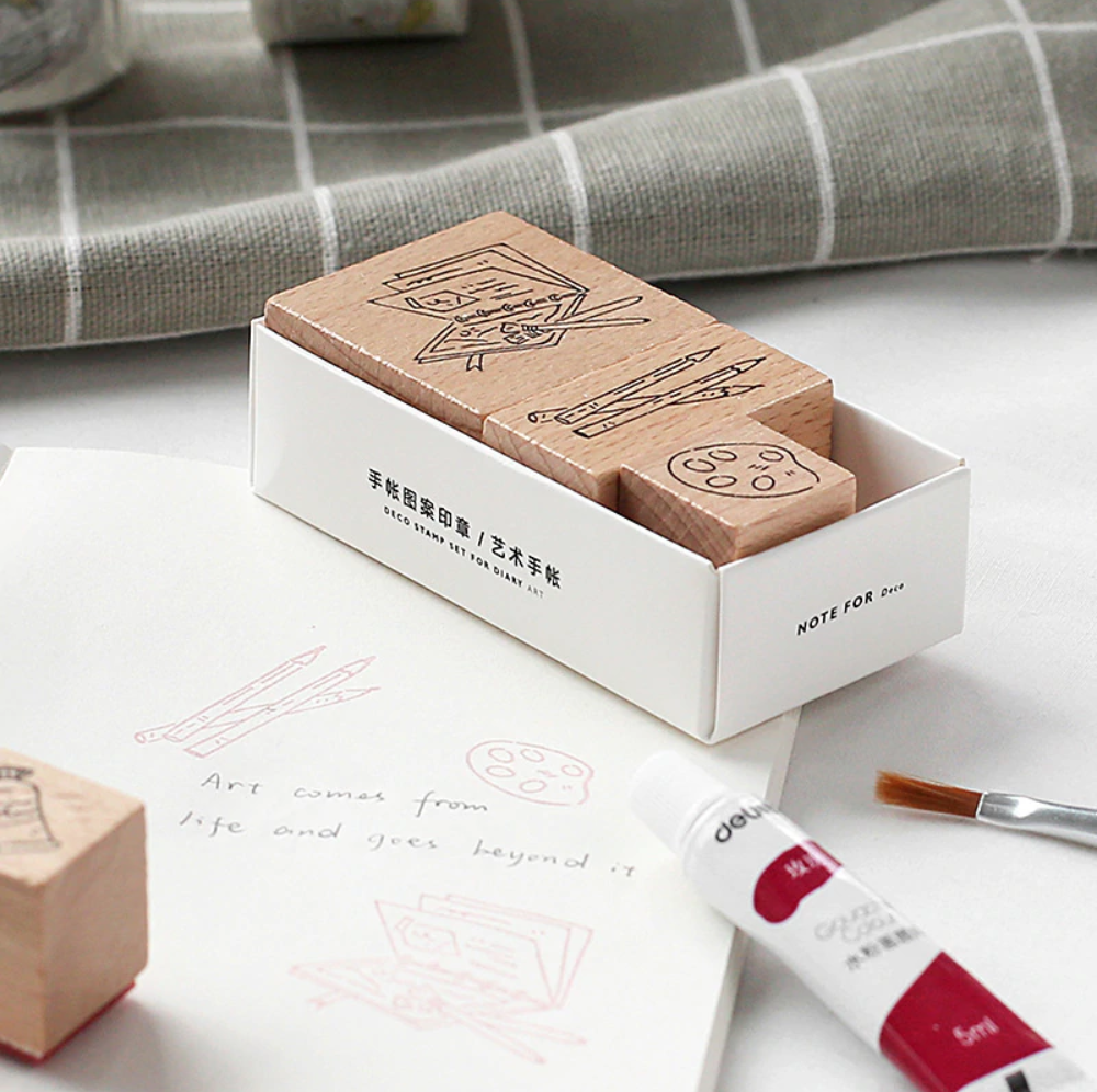Creative rubber stamp kit In An Assortment Of Designs 
