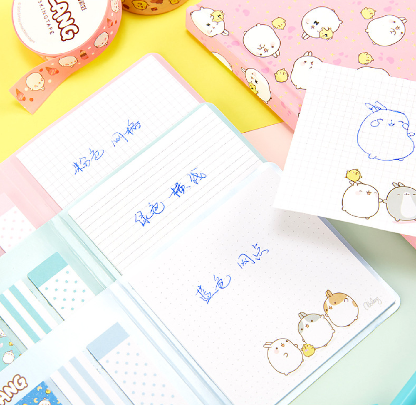 Kawaii Molang Sticky Notes note Post-it mémo post-it