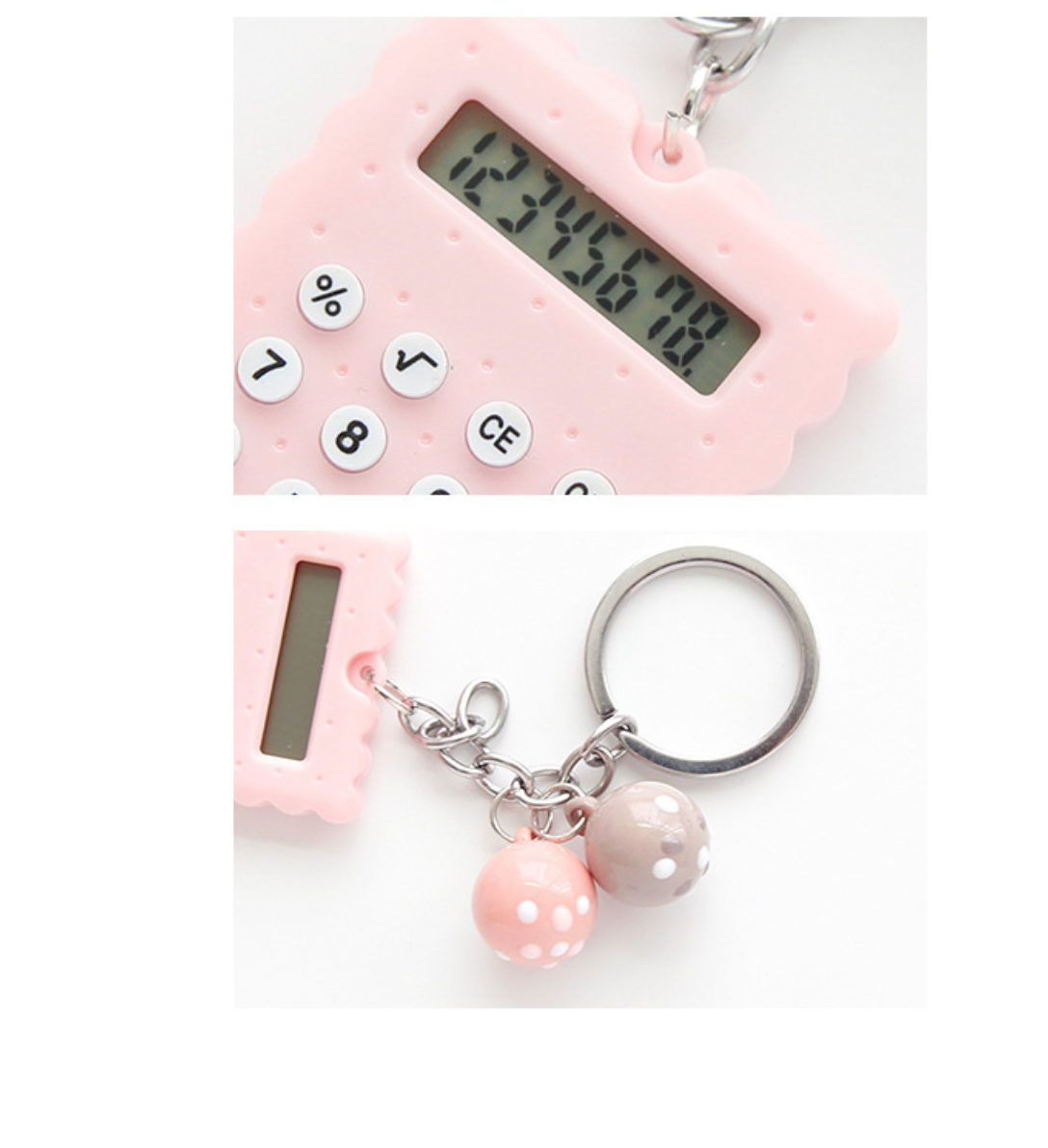 Kawaii Mini Calculator Keyring