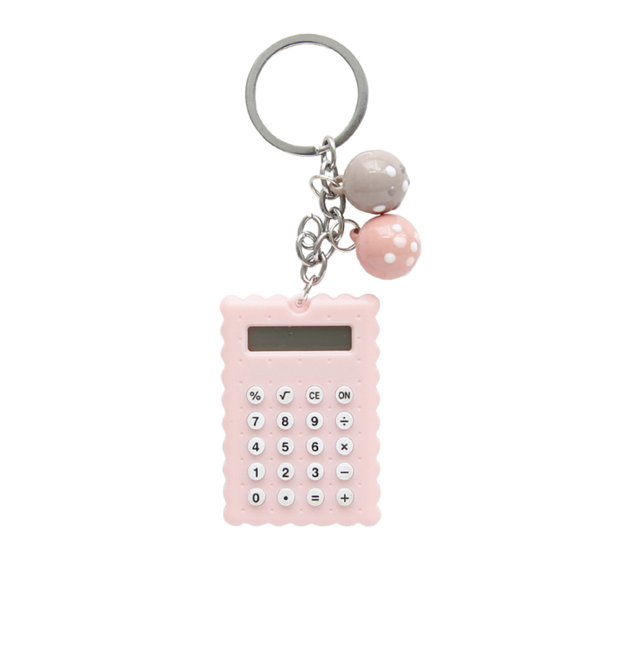 Kawaii Mini Calculator Keyring