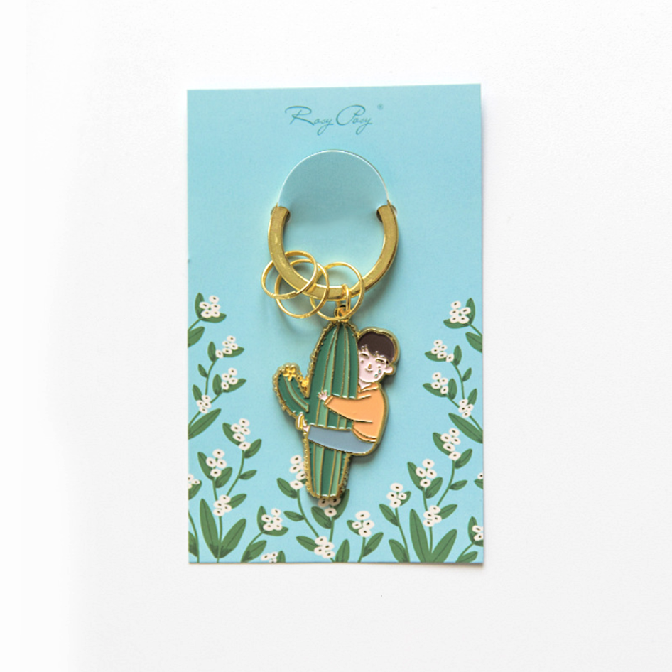 Rosy Posy Enamel Keyring